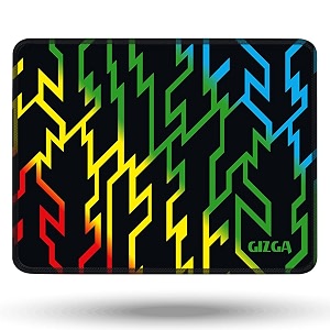 gizga essentials aircase 44cm x 35cm extended gaming mouse pad laptop desk mat computer mouse pad with smooth mouse control antifray stitched embroidery edges anti-slip rubber base