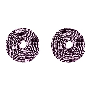 gizga essentials pack of 2 cable protector winder 17 meter each compatible with mobile mac iphone earphone data wire lightweight durable flexible pvc material - pink