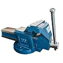 GIZMO SG Iron Bench Vice, 5" (125mm) Heavy Duty Professional Fixed Base Vise Tool for Table Work, Universal DIY Tables Clamp