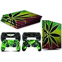 giZmoZ n gadgetZ PS4 PRO Console Weed Skin Decal Vinal Sticker + 2 Controller Skins Set