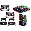 giZmoZ n gadgetZ Superhero Skins for PS4 PlayStation 4 PRO Console Decal Vinal Sticker + 2 Controller Set