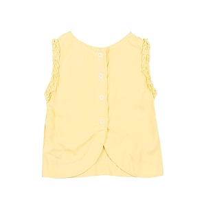 GJ Baby Girls Yellow Woven Top