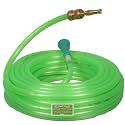 GJAY ECOM ZONE 5 MTR (Green Color Hose) Garden and Car Wash Pvc Pipe with High Pressure Spray Gun &amp; Accessories For Garden/Car Washing/bike wash/pet bath (Hose &amp; Brass Spray Gun, 5 MTR Length)