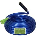 GJAY ECOM ZONE Garden and Car Wash Pvc Water Hose Pipe with High Pressure Spray Gun &amp; Accessories For Garden/Car Washing/bike wash/pet bath (10 MTR Length Hose &amp; Rocket Spray Gun, Blue Hose)