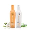 GK Hair Global Keratin UV Color Shield Shampoo And Conditioner 240 ml - Deep Cleansing Color & Sun Heat Protection For Color Treated Dry Damage Frizzy Hair - Sulfate And Paraben Free