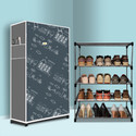 GK-JLPV 4 Tier Foldable Shoe Rack – Space Saver, Universal for Entry, Bedroom & Balcony Plastic, Metal Collapsible Shoe Stand