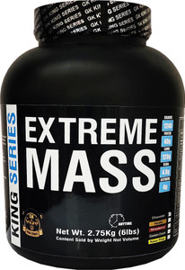 gk king series extreme mass bulk gainer 275 kg chocolate weight gainersmass gainers