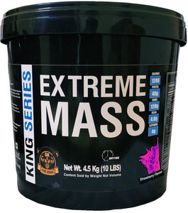 gk king series extreme mass gainer for bulk gain strawberry 10lbs weight gainersmass gainers