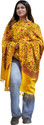 GK VILLA Wool Floral Print Women Shawl (Yellow)