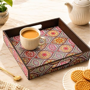 GKD Wooden Serving Tray - Royal Blue