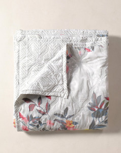 gkm printed double dohar for  ac room cotton grey pink