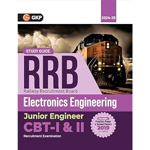 gkp rrb je 2024-25  railway junior engineer cbt 1 amp 2  electronics engineering  3 solved papers amp chapter-wise mcqs  exam guide