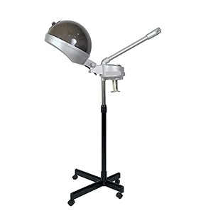 2 in 1 facial steamer and hair steamer face sauna humidifier hot mist moisturizing for spa skin care salon beauty barber equipment for every spa and beauty salon grey