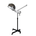 2 in 1 Facial Steamer and Hair Steamer Face Sauna Humidifier Hot Mist Moisturizing for SPA Skin Care Salon Beauty Barber Equipment for every spa and beauty salon (Grey)