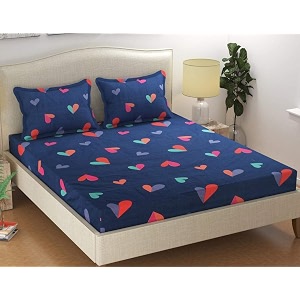 Glace Cotton Elastic Fitted All Around Printed