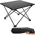 Glaceon Camping Table, Portable Outdoor Lightweight Folding Camp Table Roll Up Tabletop with Carrying Bag,- Small Compact Picnic Table for Camping, BBQ, Hiking, Fishing (GL-04)