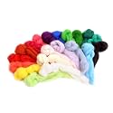 Glaciart One Spinning Fiber Merino Wool - Super Soft 20 Colors (7oz/200gram Pack) Unspun Roving Wool for Felting and Felting Yarn Craft Supplies