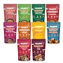 Gladful Breakfast Combo Chilla/Dosa/Pancake Mix - Low GI, Diabetes-Friendly &amp; Gluten-Free - No Maida, Palm Oil &amp; Trans-Fat - Vegan &amp; High-Protein Snack Mix - Pack of 10 (200g each)