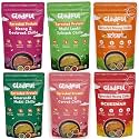 Gladful Combo Chilla Mix - Low GI, Diabetes-Friendly & Gluten-Free - No Maida, Palm Oil & Trans-Fat - Vegan & High-Protein Chilla/Dosa Mix - Breakfast Combo Chilla Pack - Pack of 6 (200g each)
