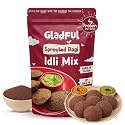 Gladful Ragi Idli Instant Mix - No Palm Oil, No Transfat, High Fiber, Healthy Protein Breakfast - Perfect for Quick & Nutritious Breakfasts - Pack of 1-400 gm