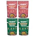 Gladful Sprouted Lentils &amp; Millets Instant Cheela Dosa Mix, Natural Healthy Protein &amp; Fiber-Rich Breakfast For Kids And Families, 200 Gram (Pack Of 4, Carrot &amp; Methi)