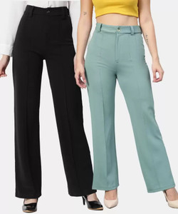 GLADLY Regular Fit Women Black Light Green
