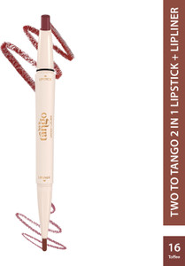 glam21 two to tango lipsticklipliner duo  smudgeproof non-transfer matte finish