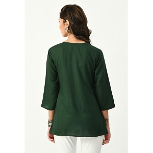 GLAMEO Womens Rayon Classic Heavy Embroidery Stylish