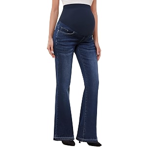 GLAMIX Womens Stretch Maternity Bootcut Jeans with