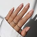 Glamnetic Press On Nails, Medium Coffin Glossy, Fake Nails 30pc Nail Kit
