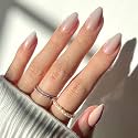Glamnetic Press On Nails, Short Almond Glazed, Fake Nails 30pc Nail Kit