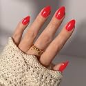Glamnetic Press On Nails, Short Almond Glazed, Fake Nails 30pc Nail Kit