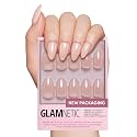 Glamnetic Press On Nails, Short Almond Glazed, Fake Nails 30pc Nail Kit