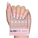Glamnetic Press On Nails, Short Almond Glossy, Fake Nails 30pc Nail Kit
