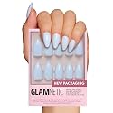 Glamnetic Press On Nails, Short Almond Glossy, Fake Nails 30pc Nail Kit