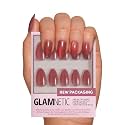 Glamnetic Press On Nails, Short Almond Glossy, Fake Nails 30pc Nail Kit