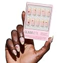 Glamnetic Press On Nails, Short Almond Glossy, Fake Nails 30pc Nail Kit