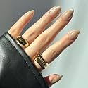 Glamnetic Press On Nails, Short Almond Glossy, Fake Nails 30pc Nail Kit