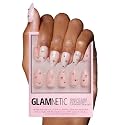 Glamnetic Press On Nails, Short Almond Glossy, Fake Nails 30pc Nail Kit
