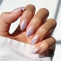 Glamnetic Press On Nails - Short Almond, Velvet Fake Nails 30 Pc Full Kit