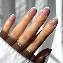 Glamnetic Press On Nails, Short Oval Glossy, Fake Nails 30pc Nail Kit