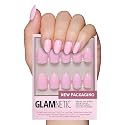 Glamnetic Press On Nails, Short Oval Glossy, Fake Nails 30pc Nail Kit