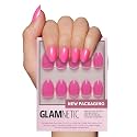 Glamnetic Press On Nails, Short Oval Glossy, Fake Nails 30pc Nail Kit