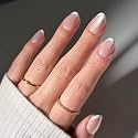 Glamnetic Press On Nails, Short Oval Velvet, Fake Nails 30pc Nail Kit