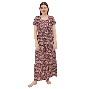 GLAMORAS Bizzy Lizzy Cotton Nighty Gown with