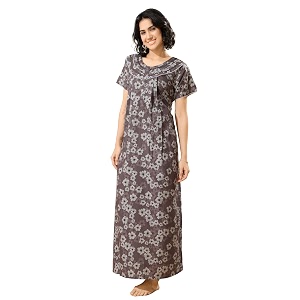 GLAMORAS Bizzy Lizzy Cotton Nighty Gown with