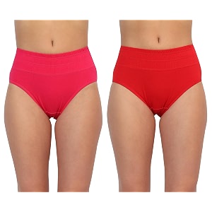 GLAMORAS Women Cotton High Waist Full Coverage