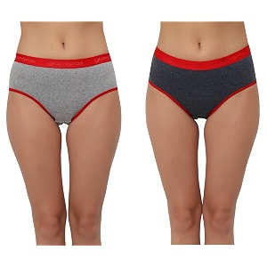GLAMORAS Women Cotton High Waist Full Coverage