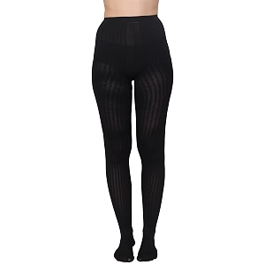 glamoras women nylon spandex high waist tights patterned pantyhose stockings free size black