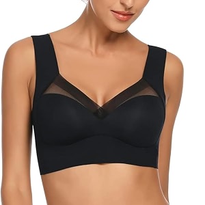 GLAMORAS Women Nylon Spandex Seamless Mesh Lace